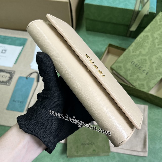 gucci專櫃新款原廠皮女款翻蓋長錢包 古馳飾手寫體Gucci標識長夾錢包 jcp1783